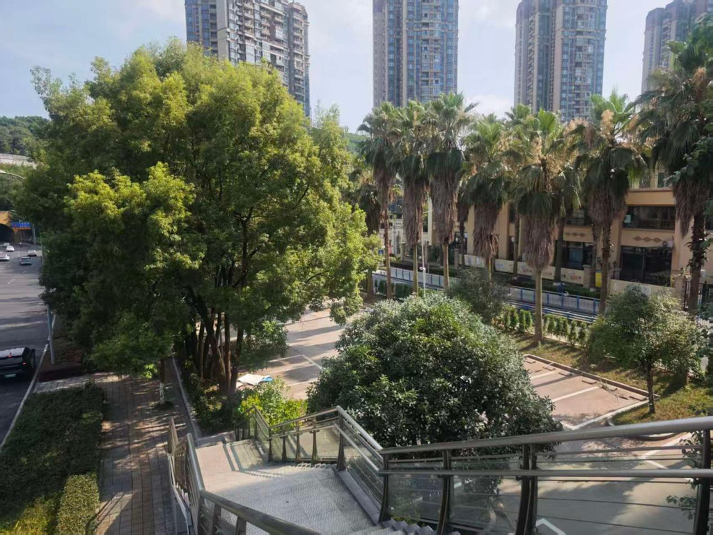 两江新区金山大道沿线围挡整治后。市城市管理局供图