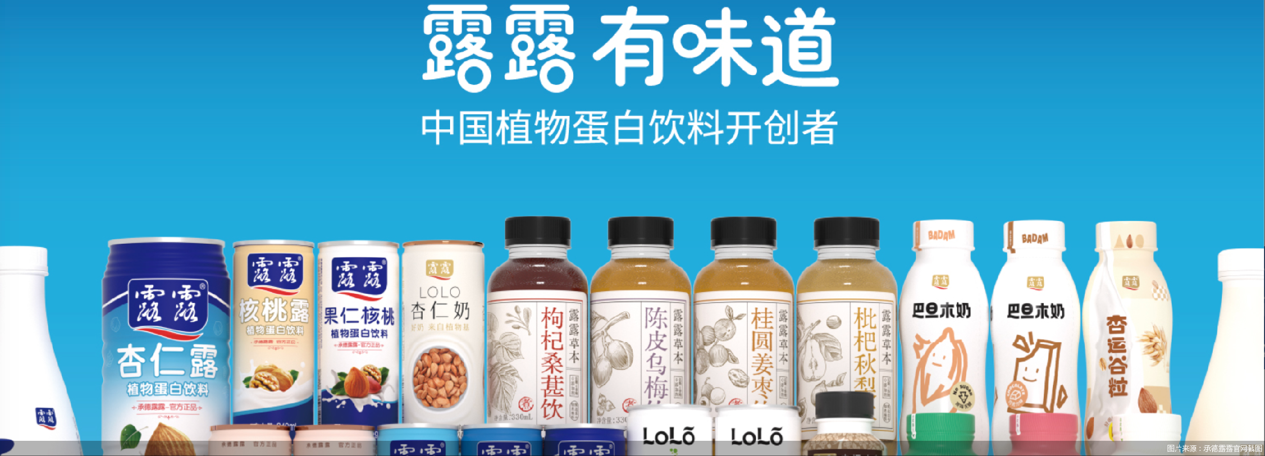 图片来源:承德露露官网截图