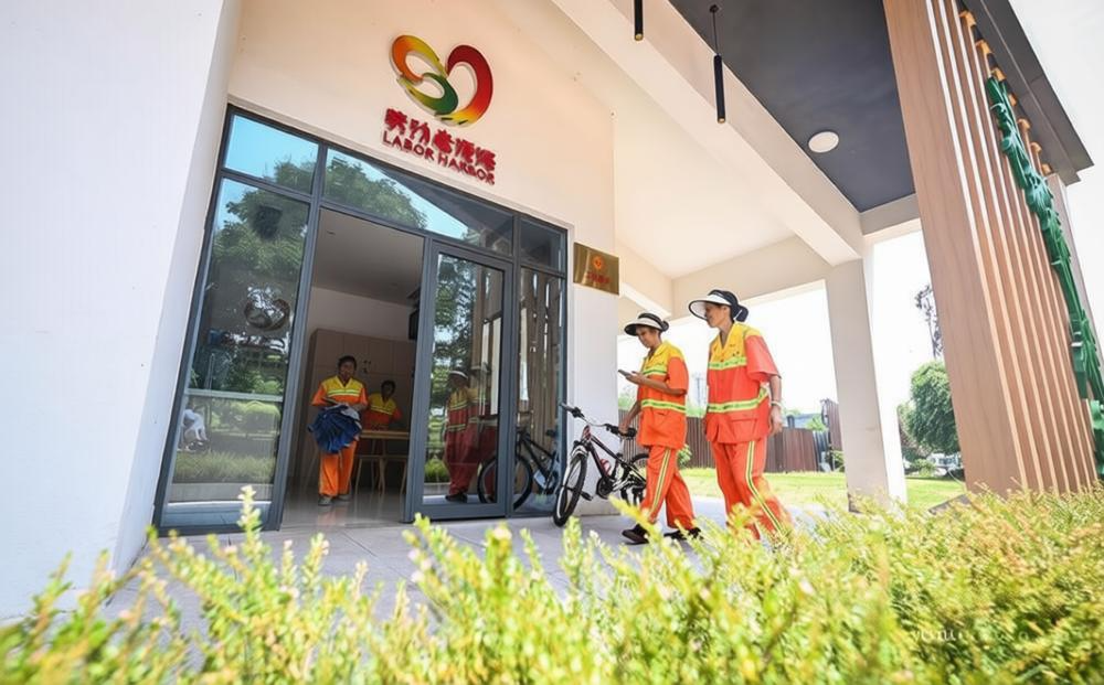 劳动者港湾为环卫工人提供歇脚地。市城市管理局供图