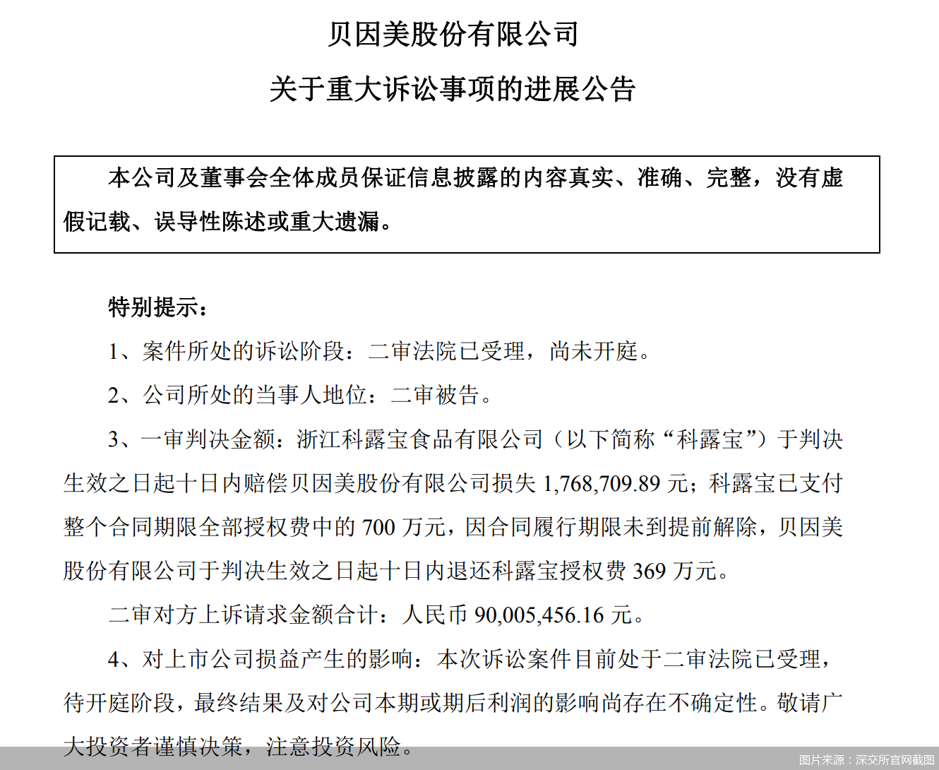 图片来源:深交所官网截图